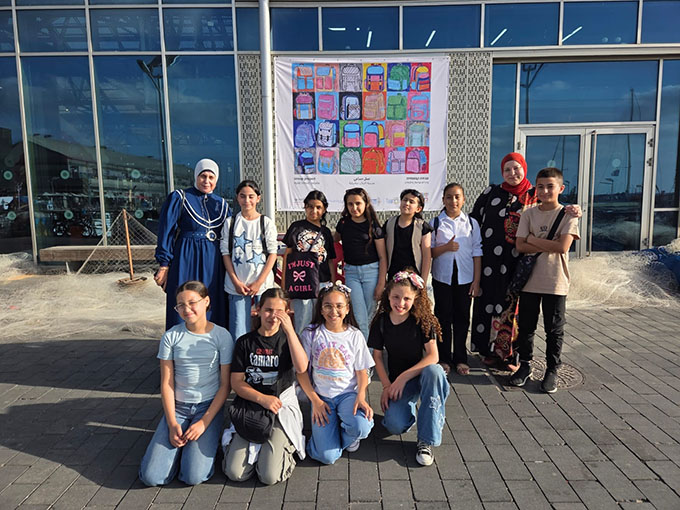 فوز لوحات فنيّة طلابية من مدرسة أجيال في معرض الفنون- يافا